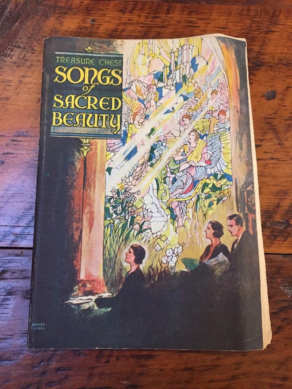 Vtg 1937 Treasure Chest Songs of Sacred Beauty Hymnal Softcover Christian Gospel